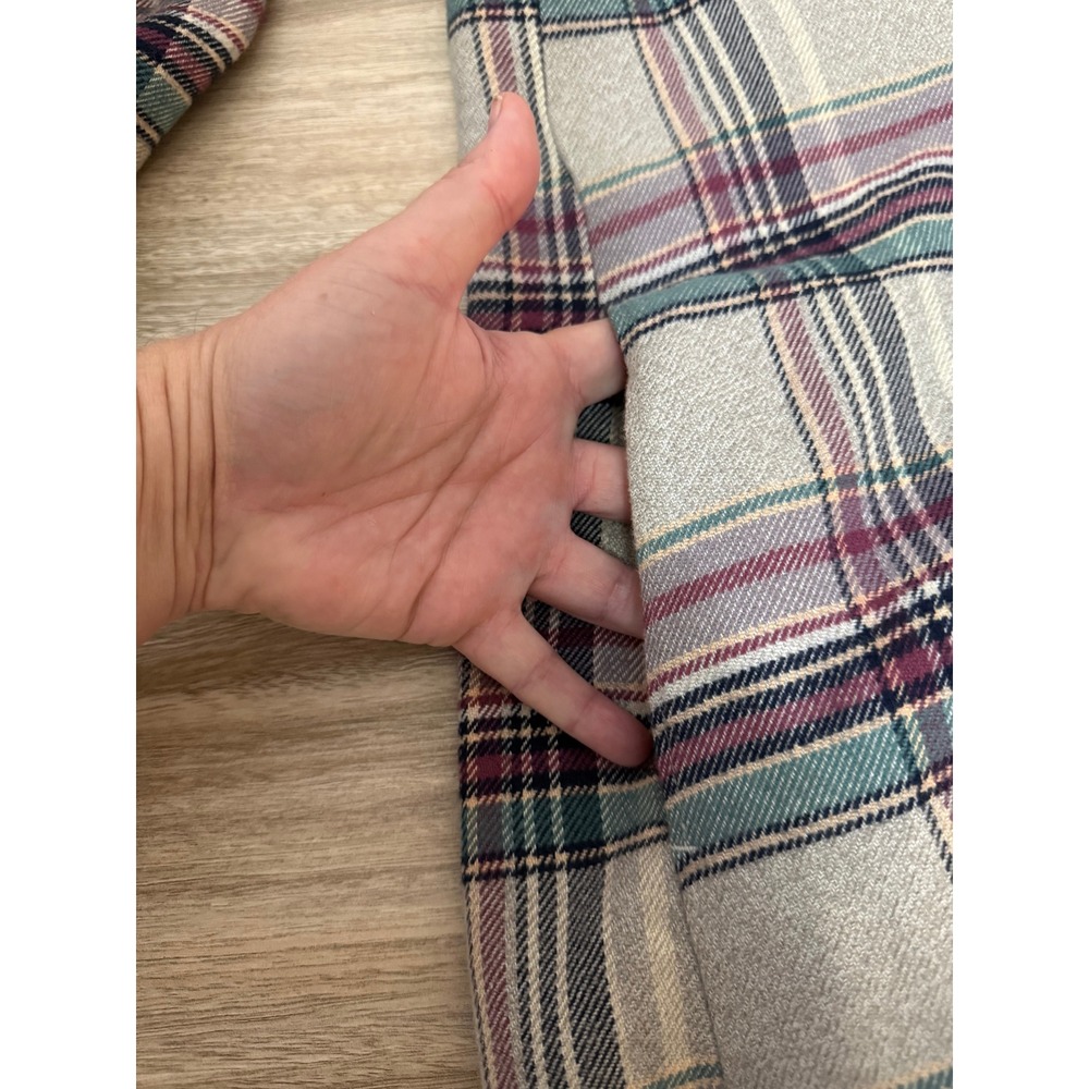 Patagonia Women Plaid Flannel Dress M Grey Organic Cotton Gorpcore Tunic Dress - Picture 7 of 12